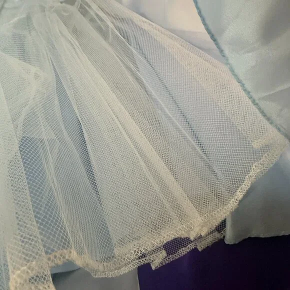 VTG📌 Aspeed Iridescent Organza 90s Fitted Corset-Style Bodice Prom Formal Gown - Picture 15 of 16